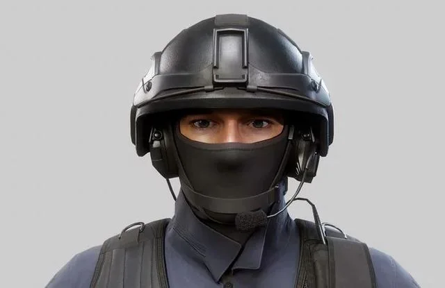 Modern US Soldier Low-poly (PBR)