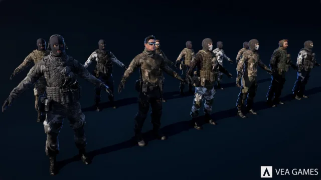 Character Customization: Mercenary Soldiers Pack