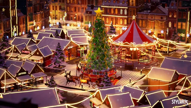 Modular Stylized Christmas Market ( Christmas , Modular , Market )