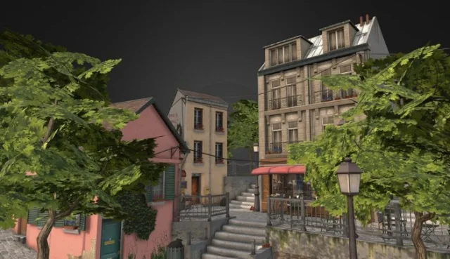 Montmartre Paris Diorama Tom Van Asten (PBR)