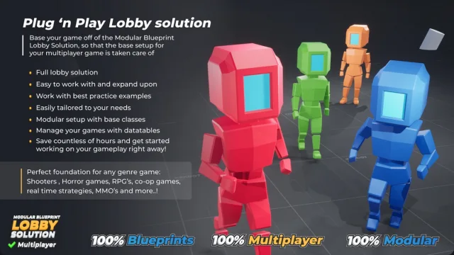 Multiplayer Blueprint Lobby Solution - Template - By Kekdot