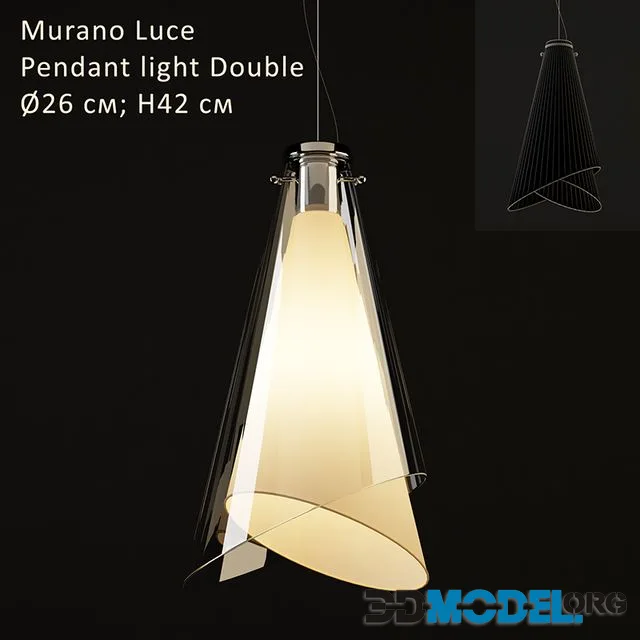 Murano Luce Pendant light Double