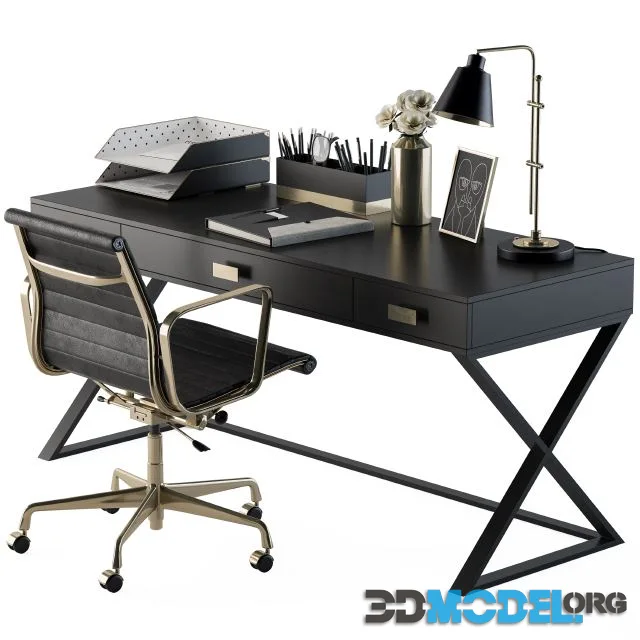 Office Black Gold Design