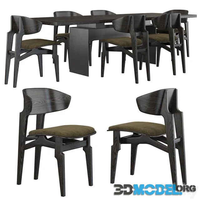 Okha Basilisk chair Okha Bison table