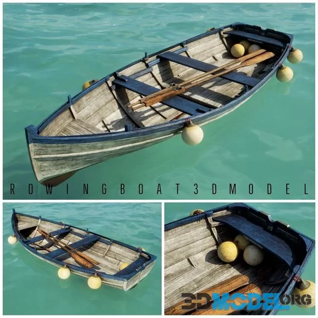 Old Fishing Rowing Boat (PBR)