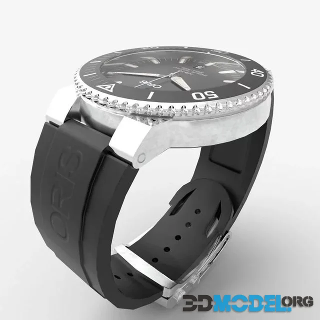 ORIS AQUIS DATE CALIBRE 400 Low-poly (PBR)