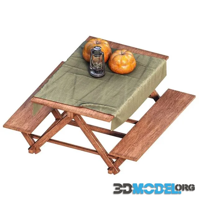Outdoor Table and seat (PBR)