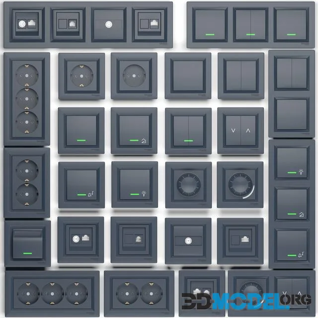 Outlets and Switches Schneider Electric Asfora series
