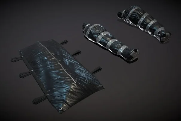Packaged Corpse, Body Bag (Lowpoly) (PBR)