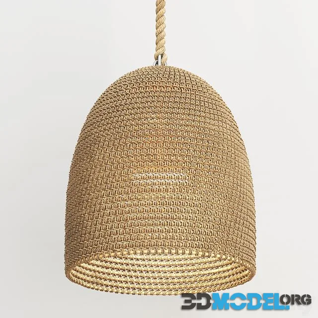 PALECEK GREEN OAKS PENDANT NATURAL