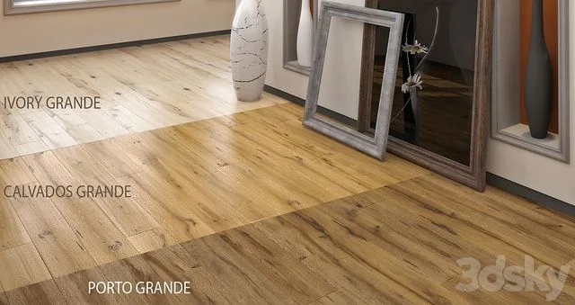 Parquet Barlinek Pure Vintage Oak Porto Grande, oak Calvados Grande, Oak Ivory Grande