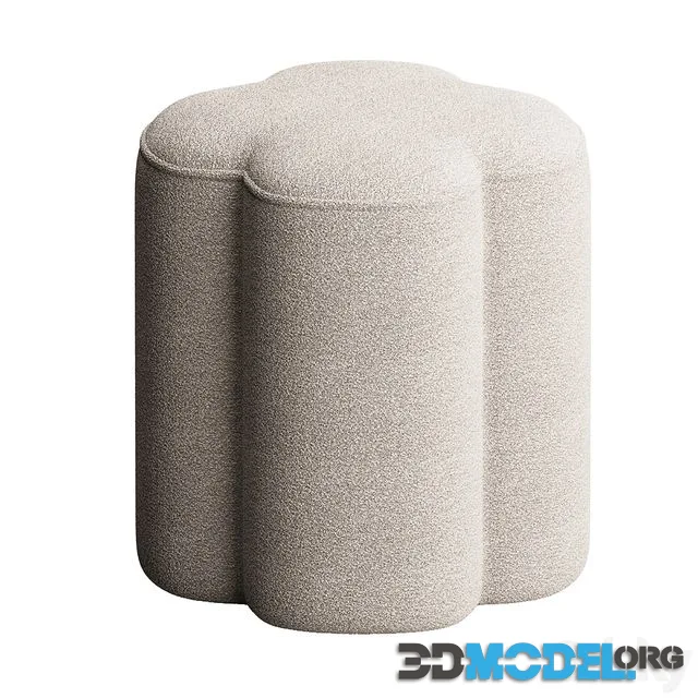 Quatrefoil ottoman