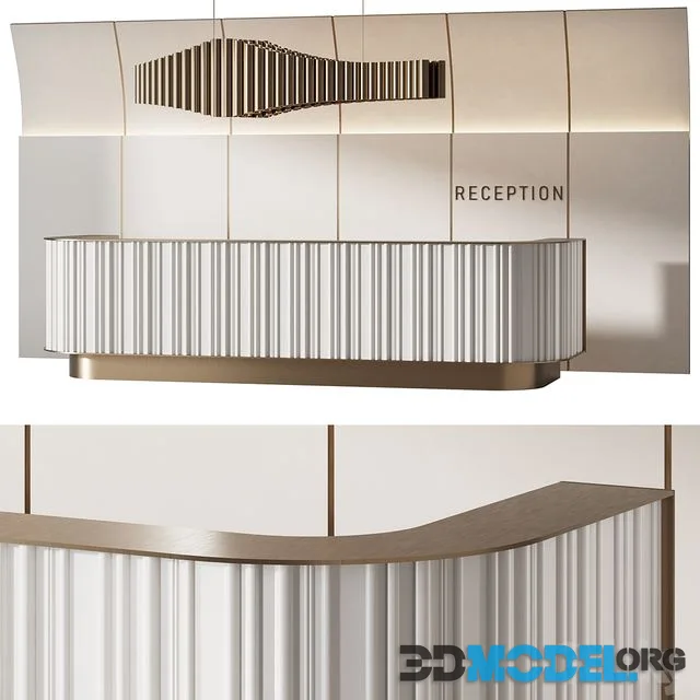 Reception desk 006 (modern style)
