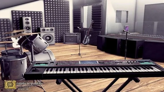 RECORDING STUDIO Low-poly (PBR)