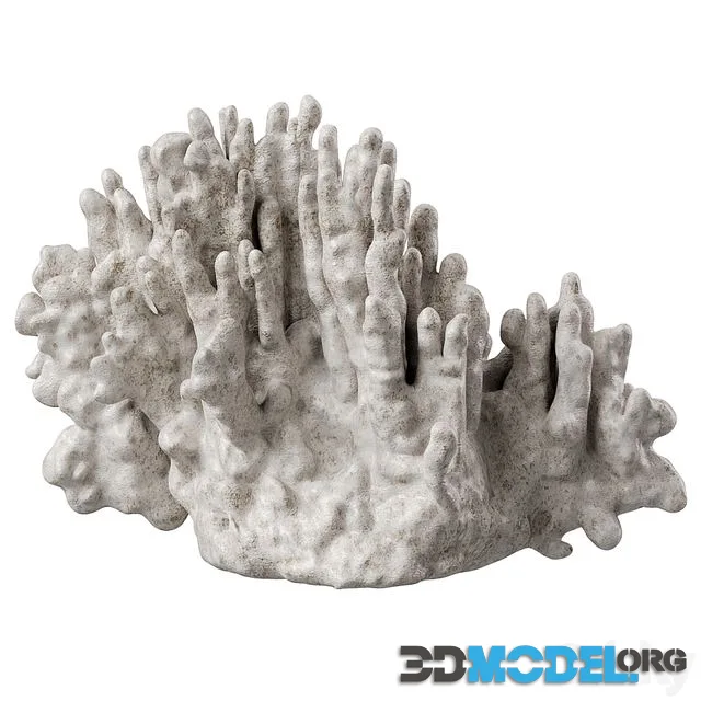 Regina Andrew White Resin Coral Decorative Sculpture