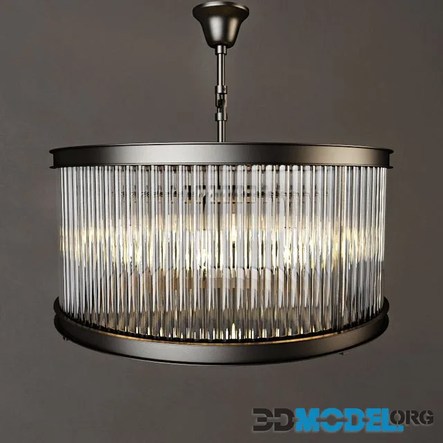 RH 1920S ESSEX CRYSTAL ROD CHANDELIER MEDIUM