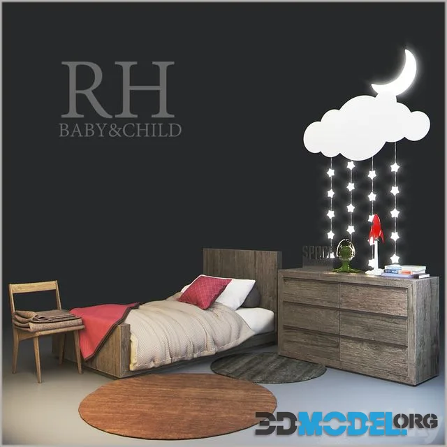 RH Thayer Platform Bed