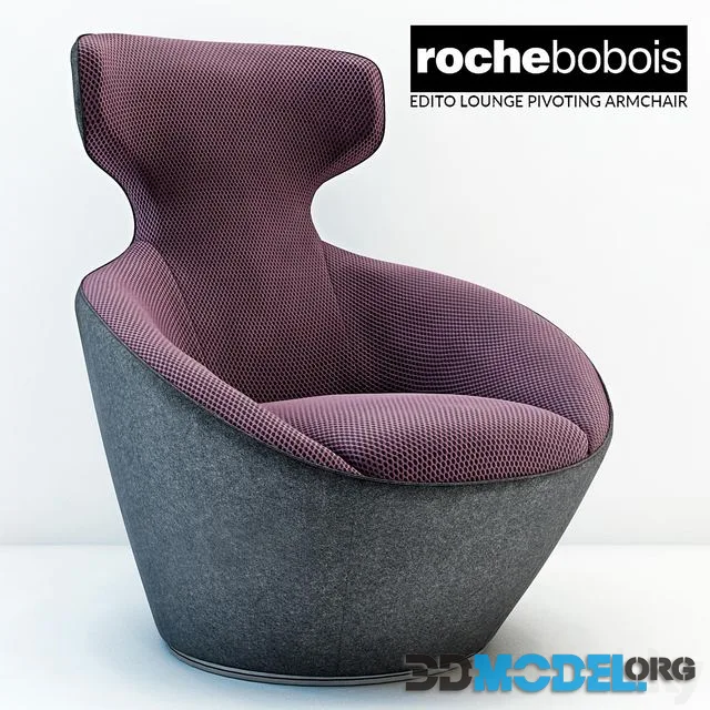 Roche bobois Edito lounge pivoting armchar