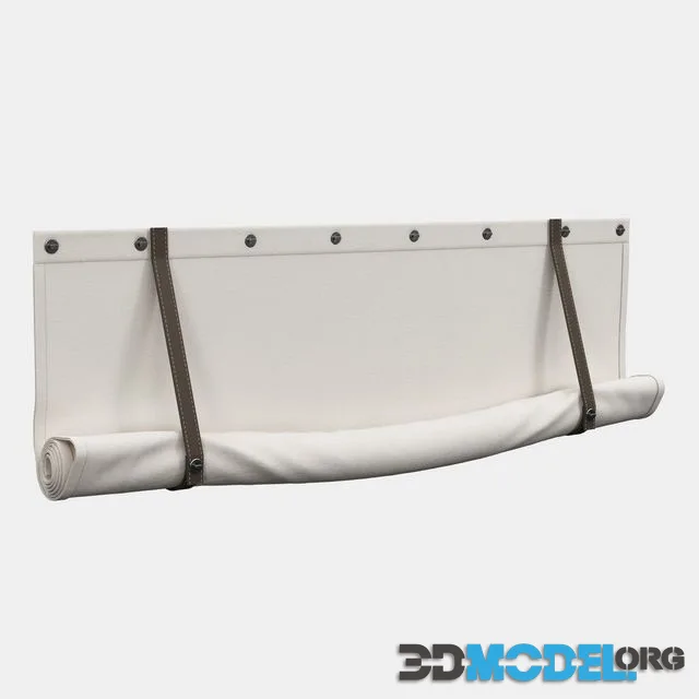 Roman blind with garters