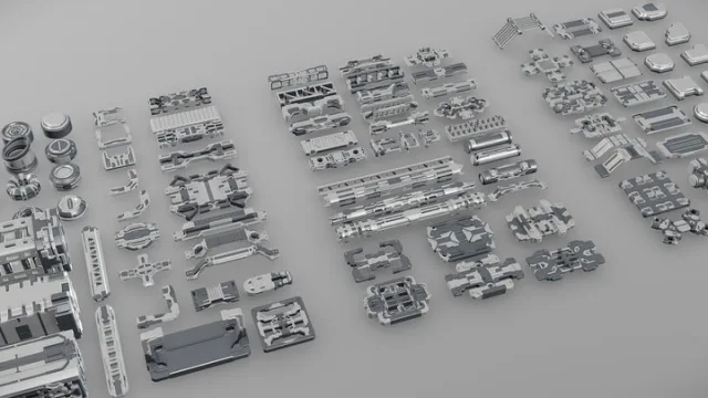 Sci Fi Greebles Collection II (PBR)