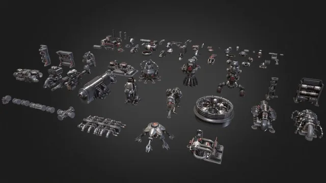 Sci Fi Kit Assets Pack Preview (PBR)