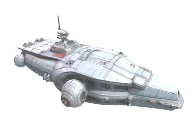 Sci Fi Water ship Watercrafts 2 Low-poly (PBR)
