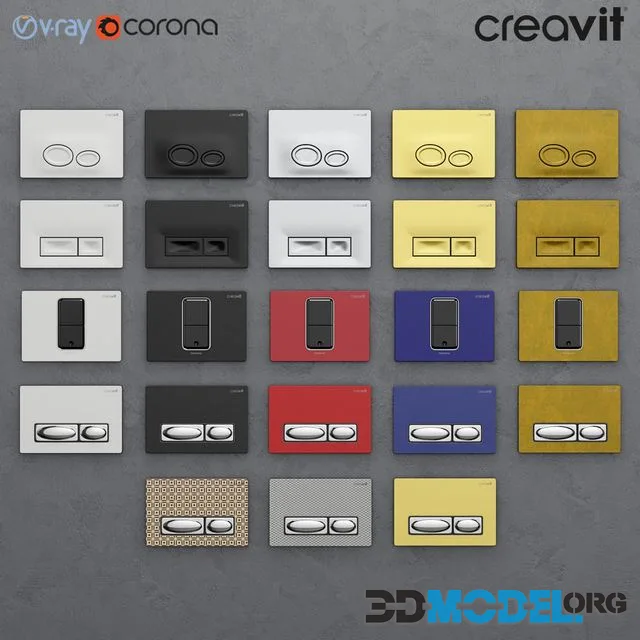 Set of buttons for installing Сreavit 2