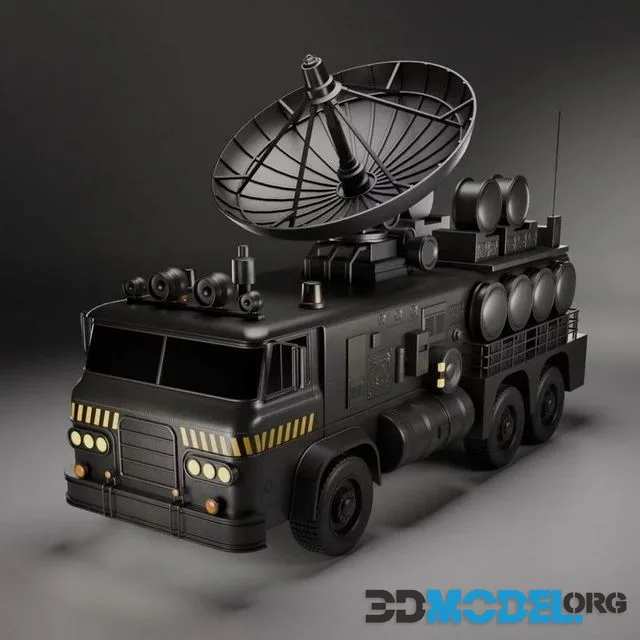 Signal Titan Tactical Broadcast Vehicle Low-poly (PBR)
