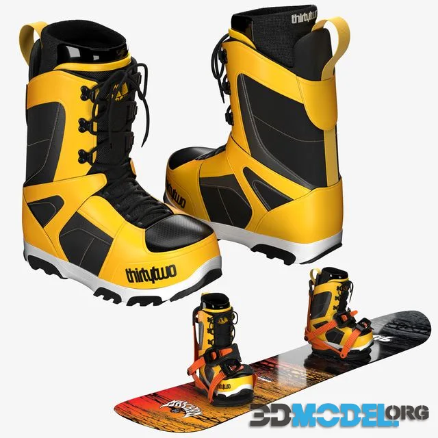 Snowboard + Boots + Bindings