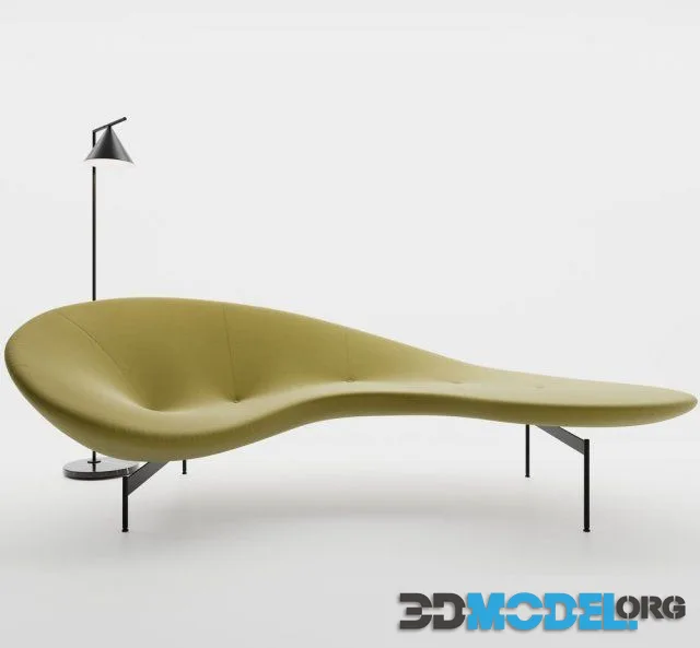 Sofa Eda Mame by B&B Italia + Captain Flint by FLOS