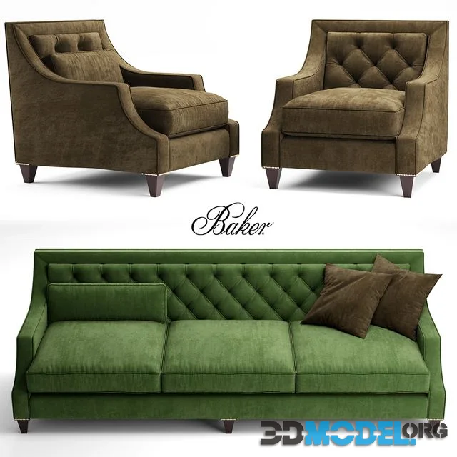 Sofa and chair baker TUFTED