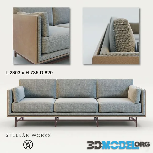Sofa Stellarworks SW Sofa Three-seater