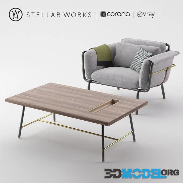 Stellar work chair and table collection of valet