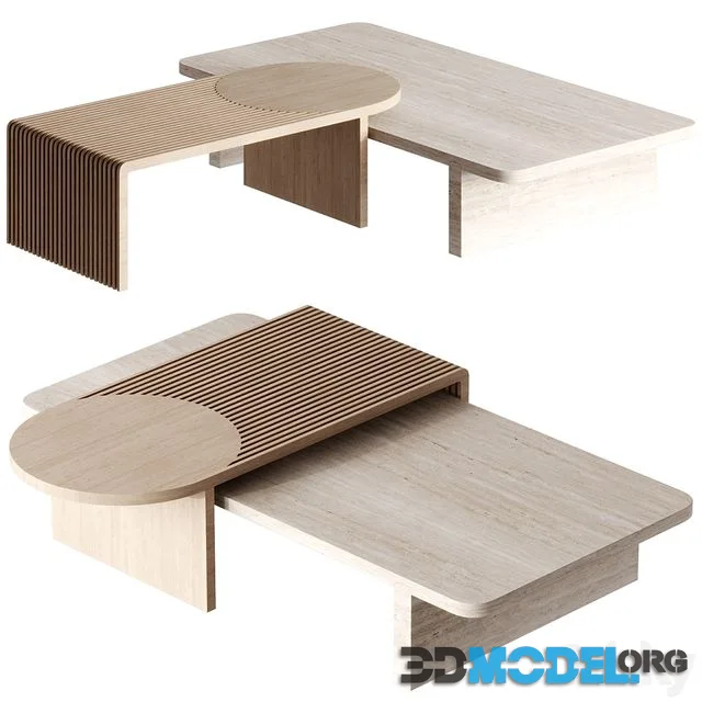 Stick and Stone center table by Dooq