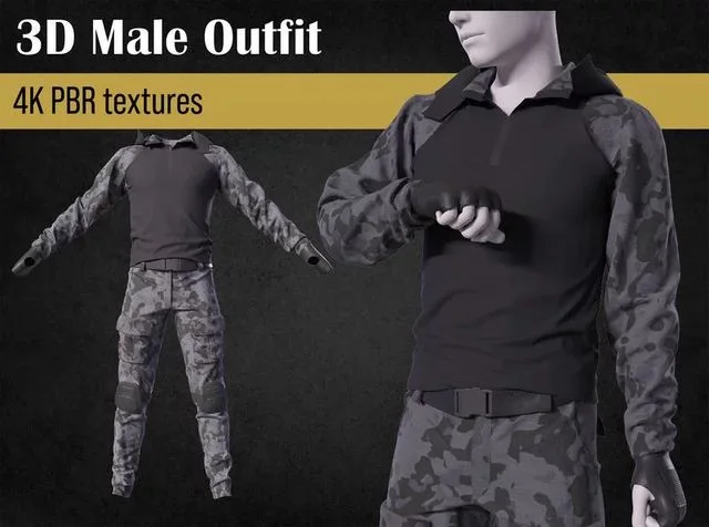 Streetwear male outfit (PBR)