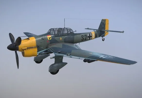 Stuka B2 Dive Bomber (S2+AM) Flying Position (PBR)