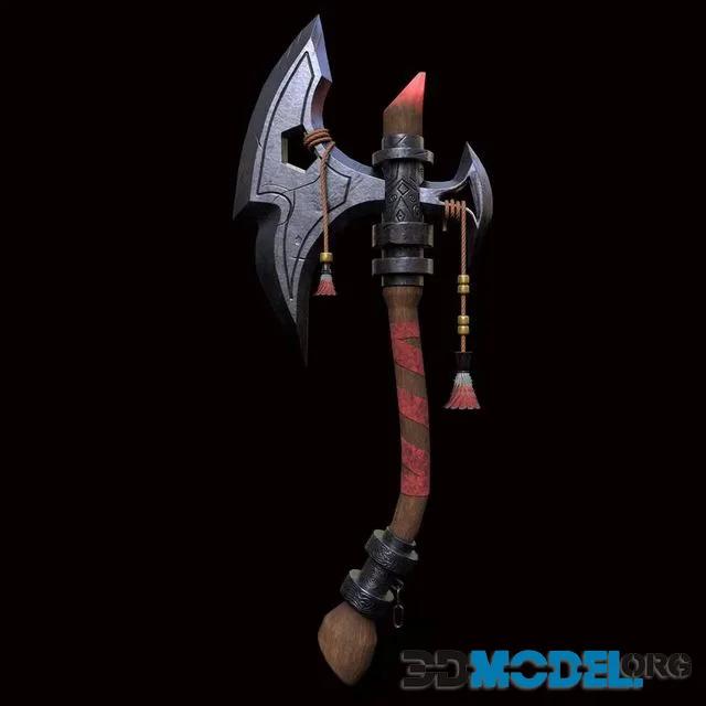 Stylized Axe Low-poly (PBR)