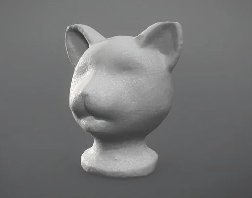 Styrofoam Cat Head! (PBR)
