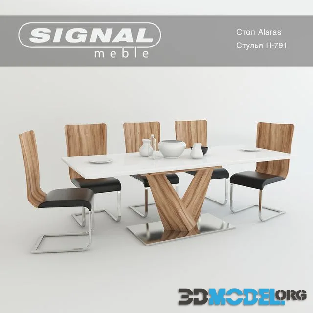 Table Alaras Chairs H-791 Factory Signal