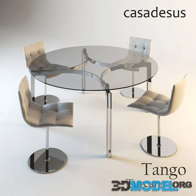 Tango round table and chair Turcana - Casadesus