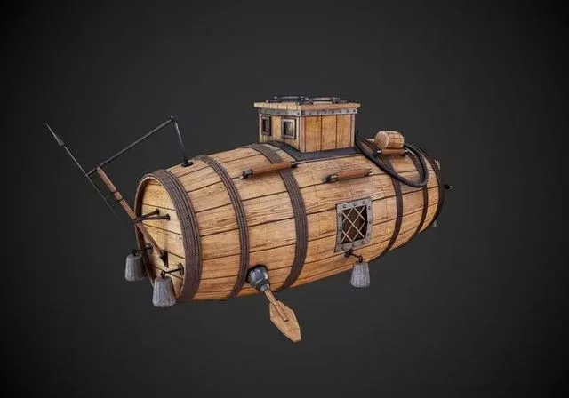 The first Russian submarine Low-poly (PBR)