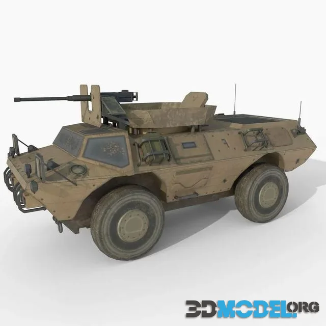 The M1117 Guardian Armored Security Vehicle Low-poly (PBR)