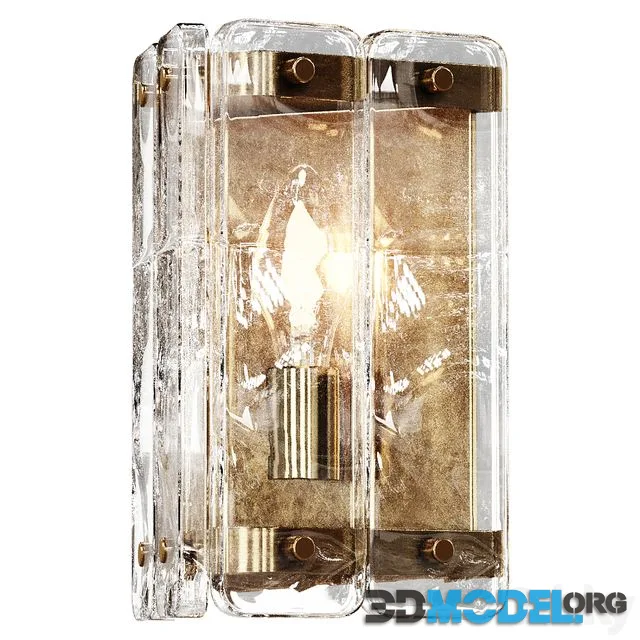 Triangular Glass Wall Light