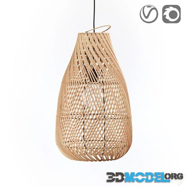 Tylway lamp, rattan