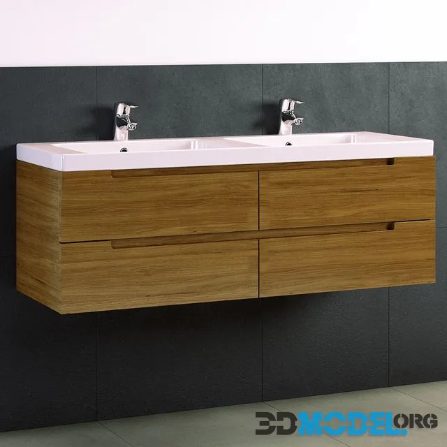 Villeroy & Bosh double bowl washbasin