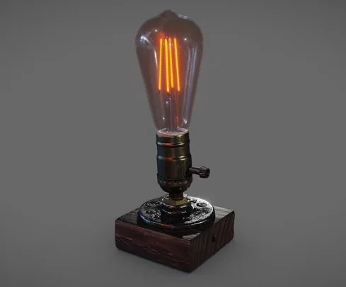 Vintage Edison Lamp (PBR)