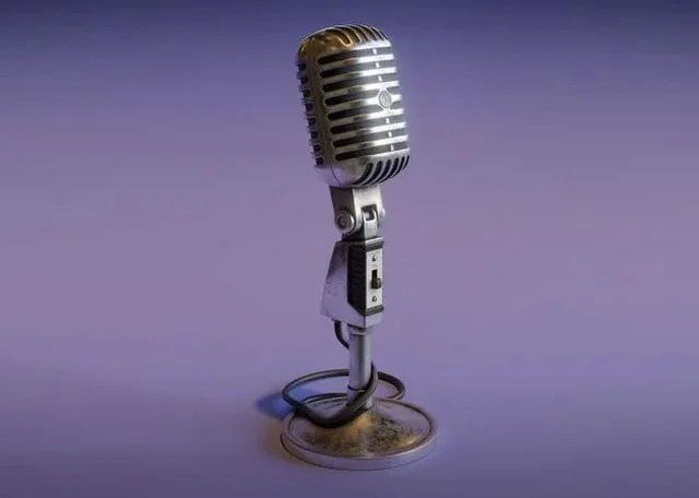 Vintage Microphone Low-poly (PBR)