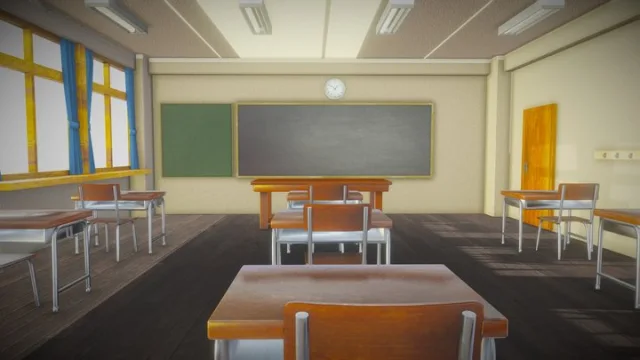 VR Ready Class Room Lowpoly (PBR)