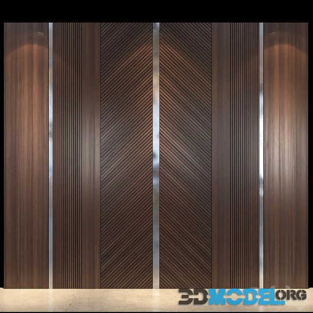 Wall Panel 57 (dark wood)
