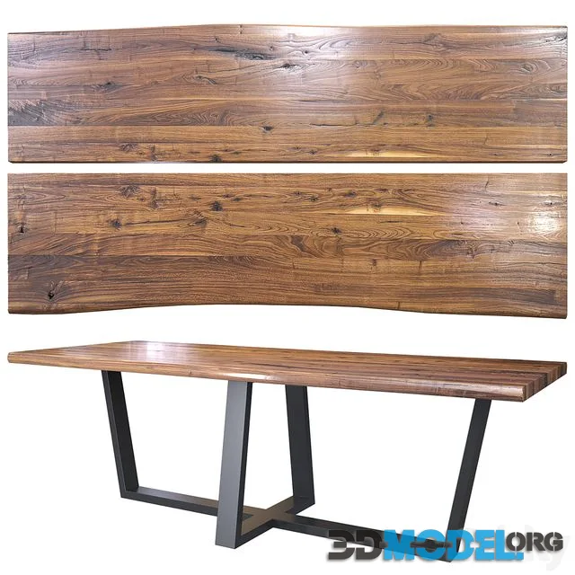 Wooden table slab